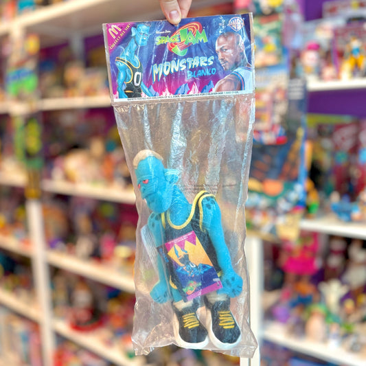 Space Jam: Blanko Monstars Blue Alien Plush (NIB, McDonalds, 1996) - PopCultGang