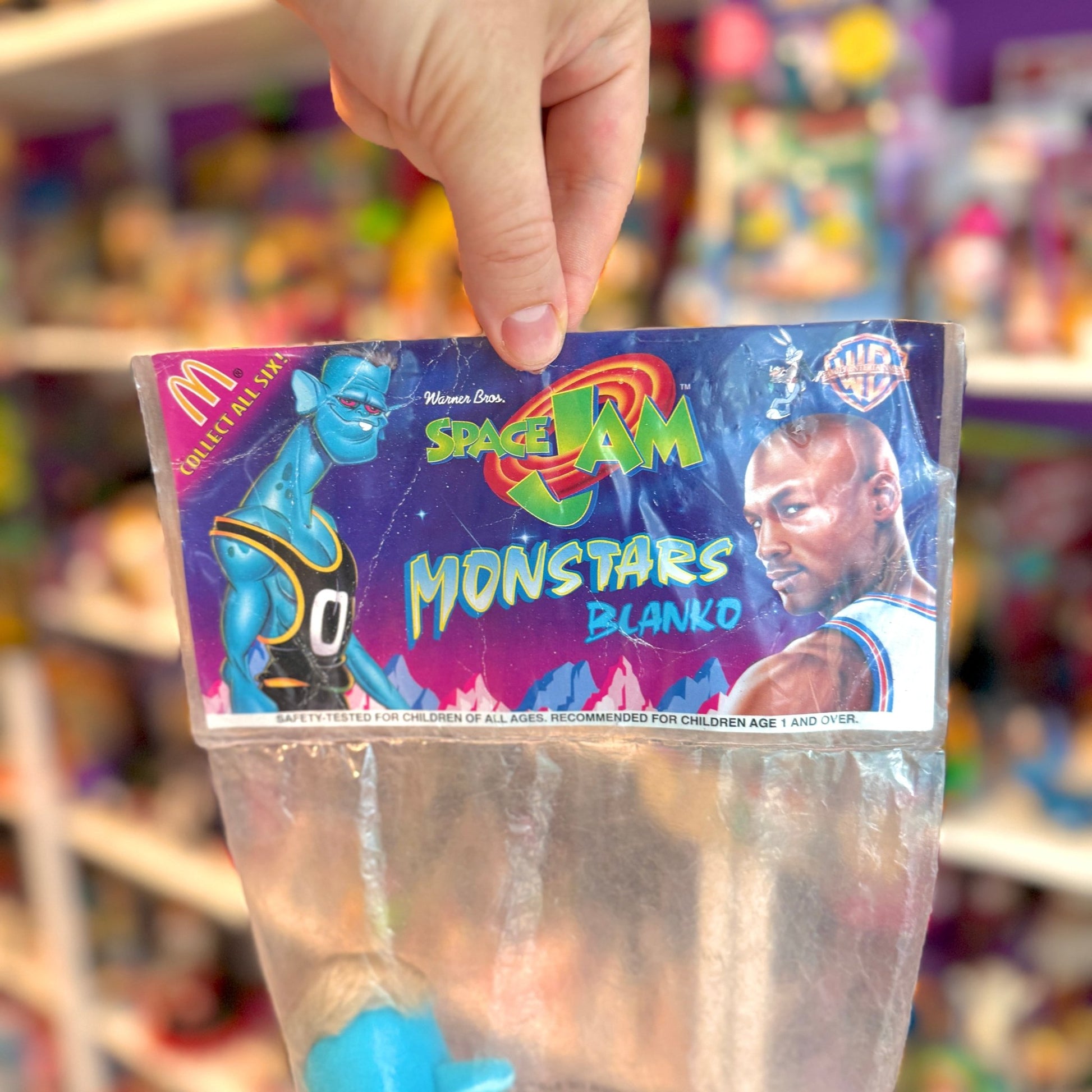 Space Jam: Blanko Monstars Blue Alien Plush (NIB, McDonalds, 1996) - PopCultGang