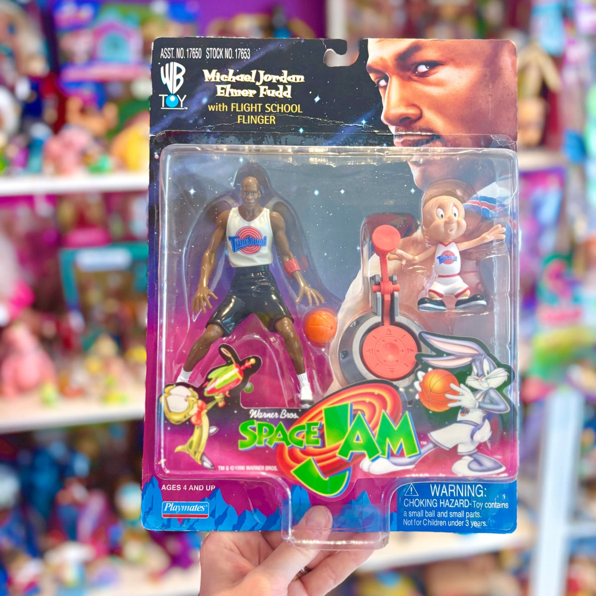 Space Jam: Michael Jordan & Elmer Fudd Action Figure Set (MOC, Warner Bros., 1996) - PopCultGang