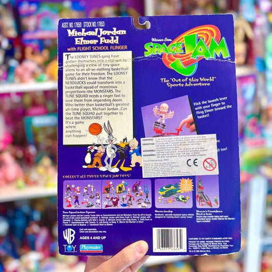 Space Jam: Michael Jordan & Elmer Fudd Action Figure Set (MOC, Warner Bros., 1996) - PopCultGang