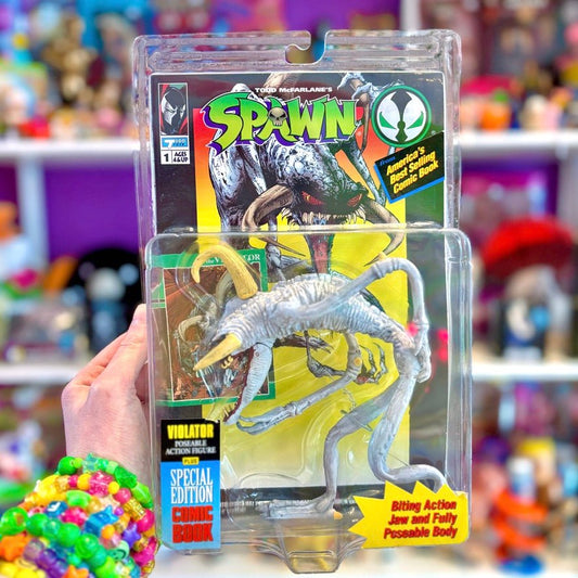 Spawn: Violator Action Figure + Comic Book (MOC, McFarlane, 1994) - PopCultGang