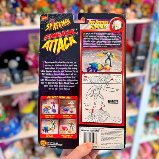Spider - Man: Sneak Attack - Bug Busters Vulture & Jaw Breaker Action Figure (MOC, Marvel, Toy Biz, 1998) - PopCultGang