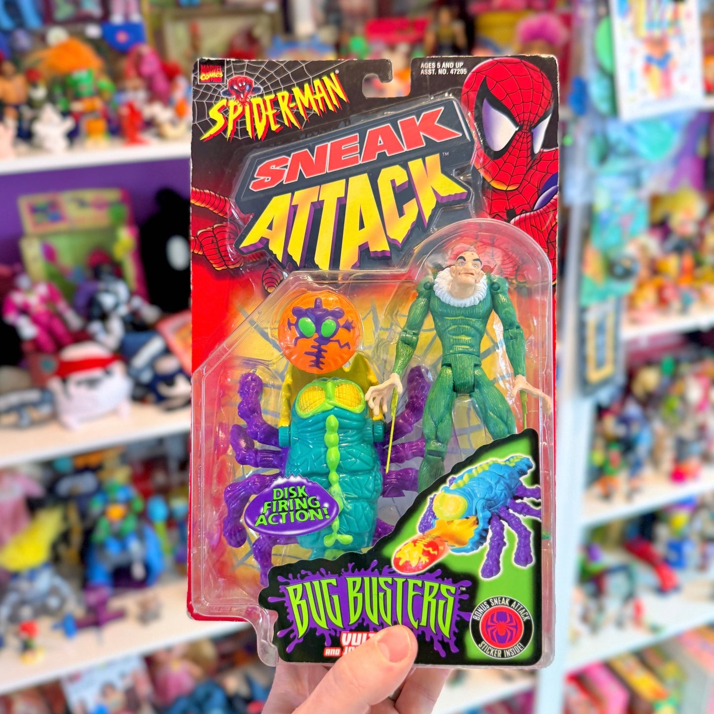 Spider - Man: Sneak Attack - Bug Busters Vulture & Jaw Breaker Action Figure (MOC, Marvel, Toy Biz, 1998) - PopCultGang