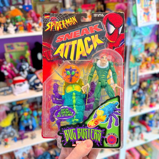 Spider - Man: Sneak Attack - Bug Busters Vulture & Jaw Breaker Action Figure (MOC, Marvel, Toy Biz, 1998) - PopCultGang