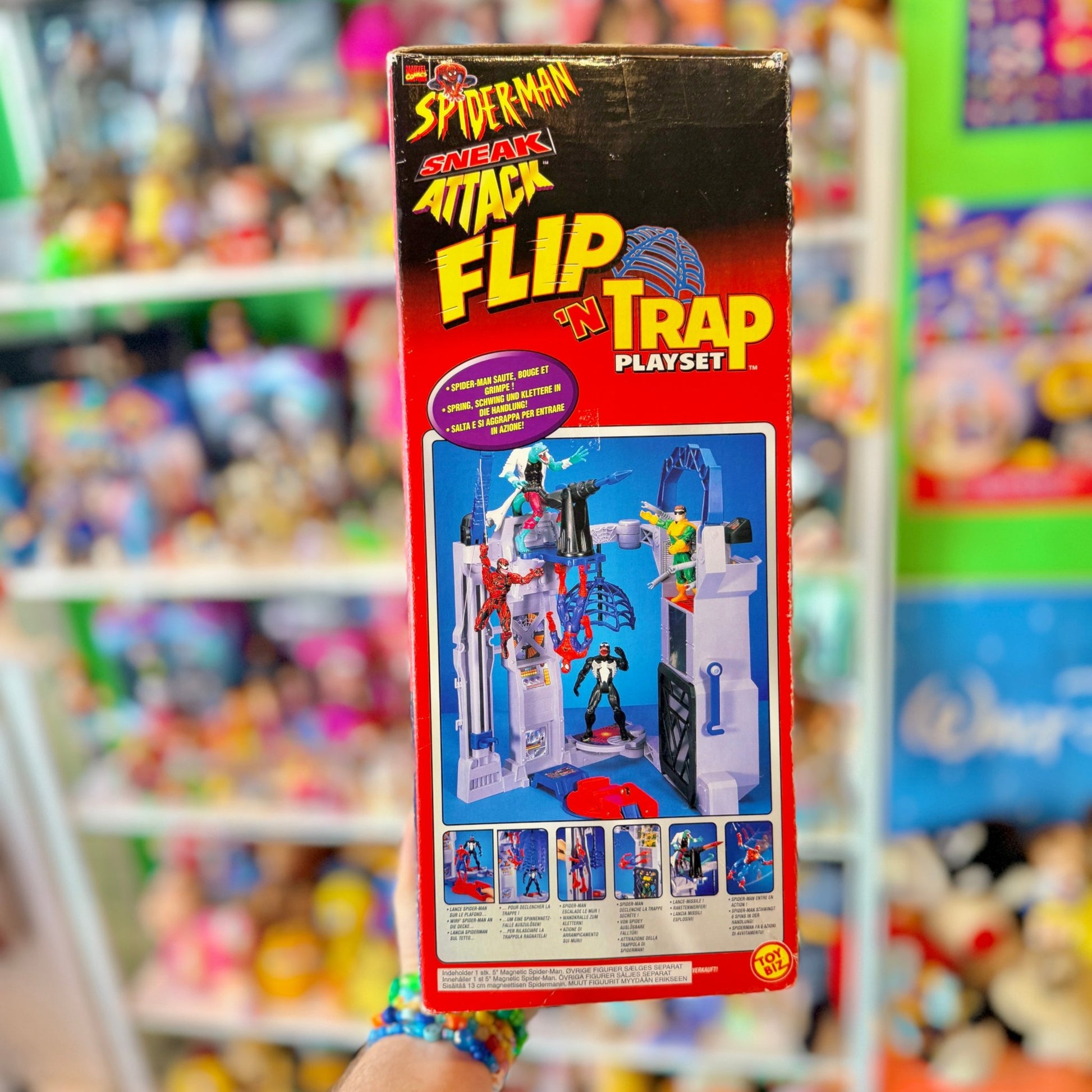 Spider - Man: Sneak Attack - Flip N Trap Playset - Complete (boxed, ToyBiz, 1999) - PopCultGang