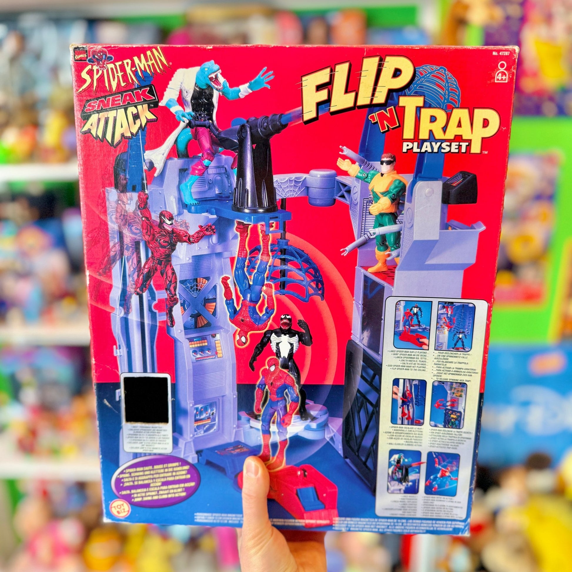 Spider - Man: Sneak Attack - Flip N Trap Playset - Complete (boxed, ToyBiz, 1999) - PopCultGang