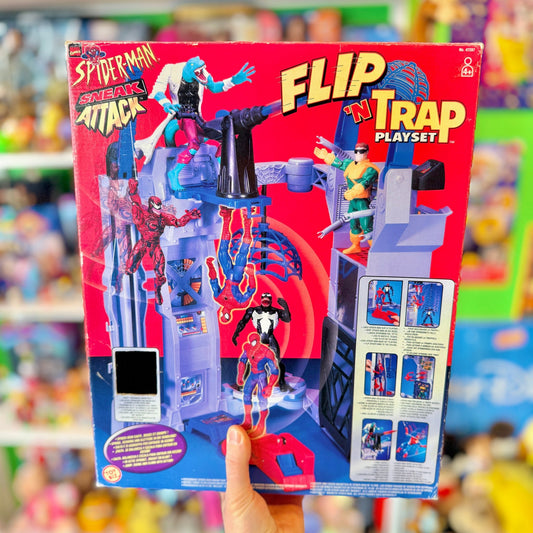 Spider - Man: Sneak Attack - Flip N Trap Playset - Complete (boxed, ToyBiz, 1999) - PopCultGang