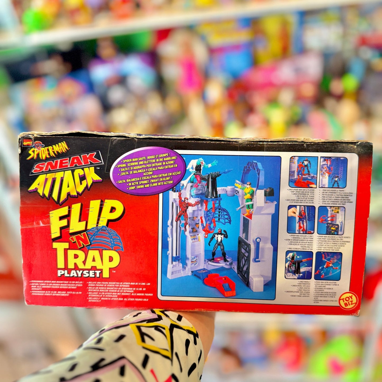 Spider - Man: Sneak Attack - Flip N Trap Playset - Complete (boxed, ToyBiz, 1999) - PopCultGang