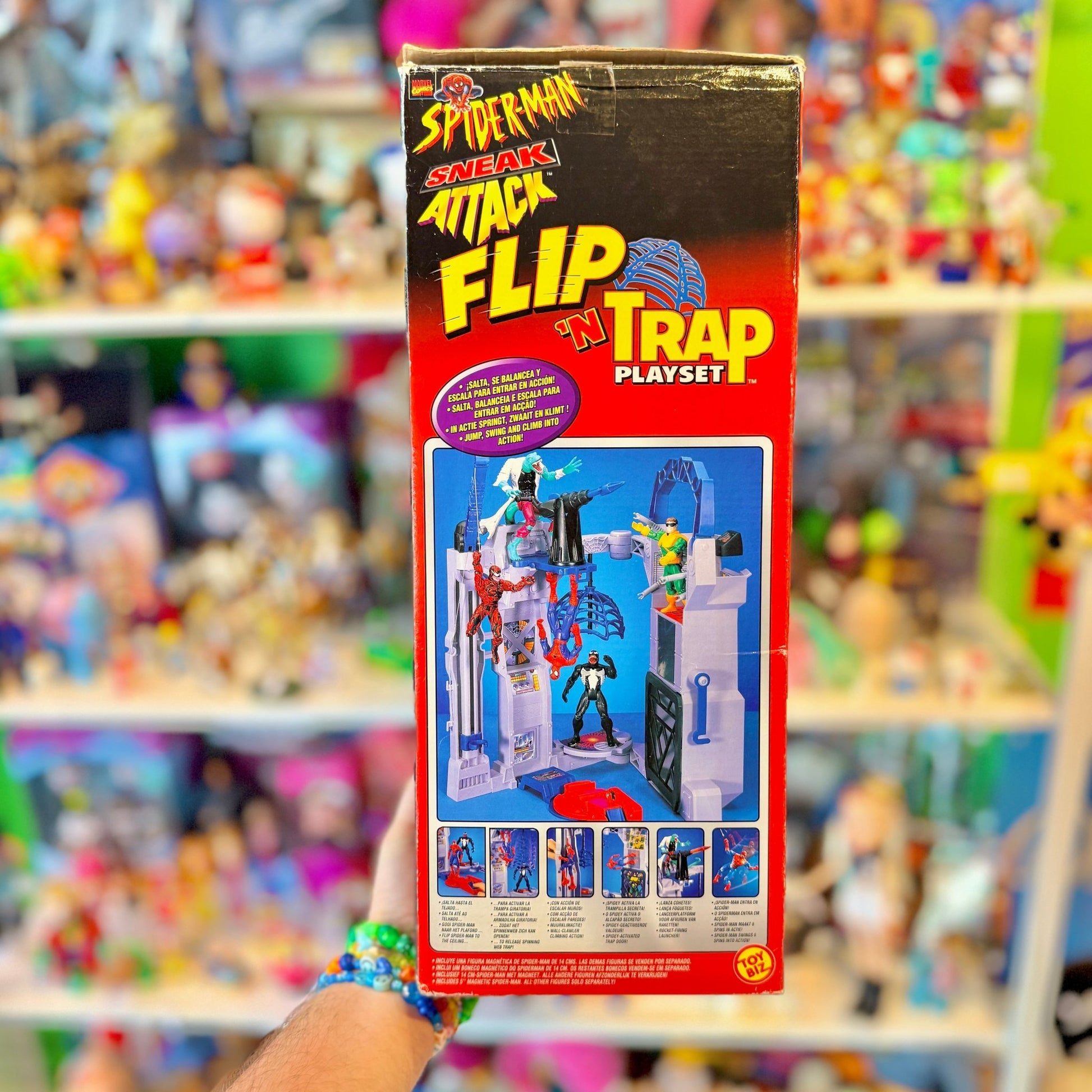 Spider - Man: Sneak Attack - Flip N Trap Playset - Complete (boxed, ToyBiz, 1999) - PopCultGang