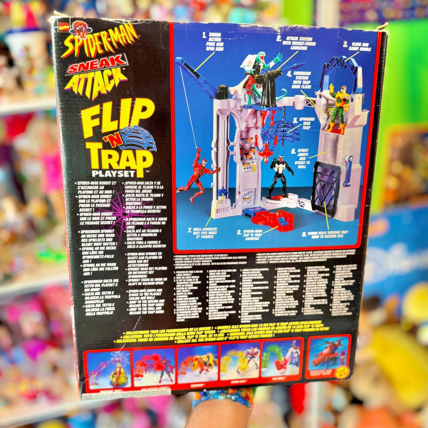 Spider - Man: Sneak Attack - Flip N Trap Playset - Complete (boxed, ToyBiz, 1999) - PopCultGang