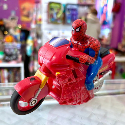 Spider - Man The Animated Series: Motorized Wheelie Cycle Action Figure (ToyBiz, 1995) - PopCultGang