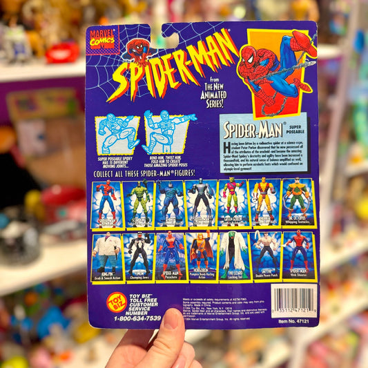 Spider - Man The Animated Series: Super Poseable Action Figure (MOC, 1994) - PopCultGang