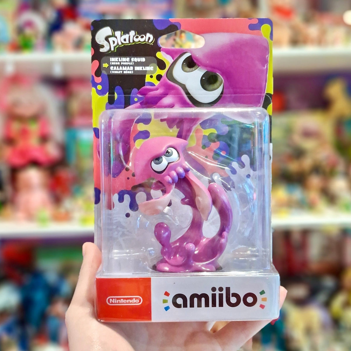Splatoon: Neon Purple Inkling Squid Amiibo Figure (Nintendo) - PopCultGang