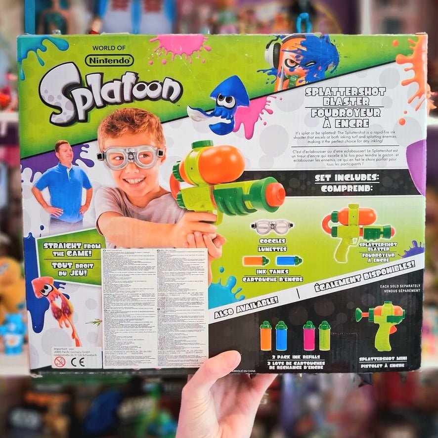 Splatoon Splattershot Blaster Replica Water Gun (World of Nintendo) - PopCultGang