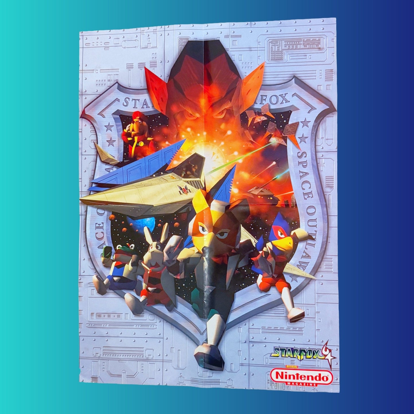 Star Fox 64 / Mario Kart 64 - Double Sided Poster (Nintendo Official Magazine UK, 90s) - PopCultGang