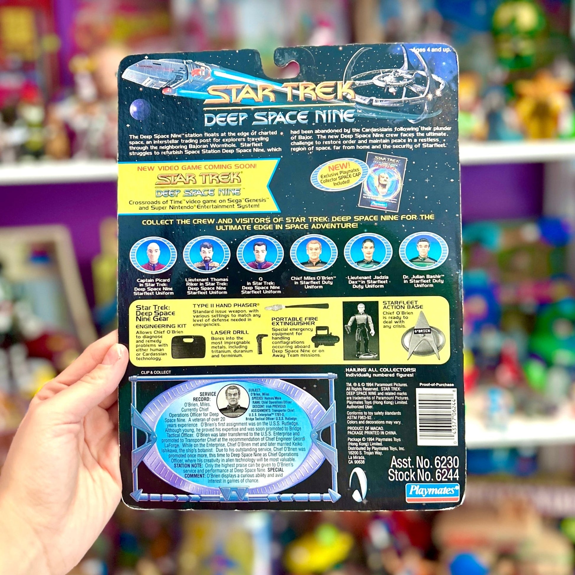 Star Trek: Deep Space Nine - Chief Miles O'Brien Figure (MOC, 1994) - PopCultGang