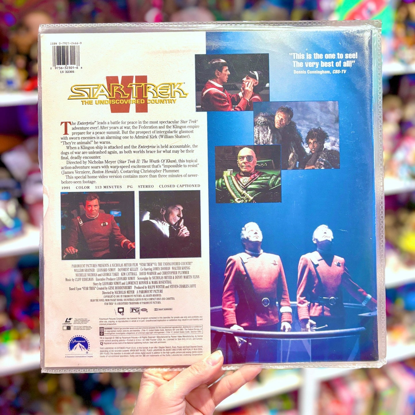 Star Trek VI: The Undiscovered Country (Laserdisc, 90s) - PopCultGang
