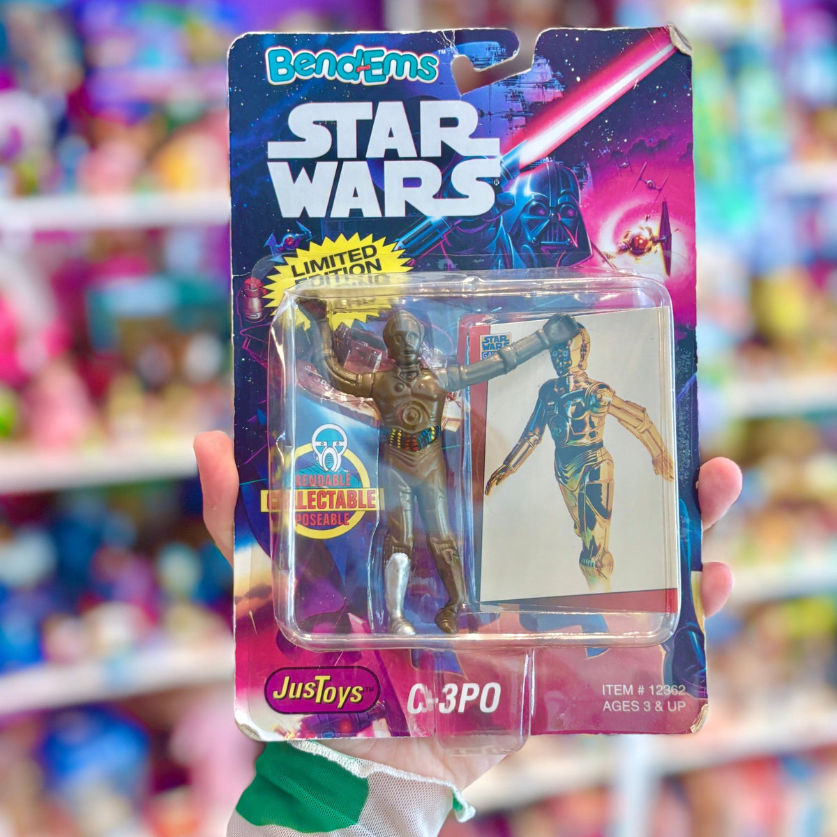 Star Wars: Bend-Ems - C-3P0 Bendable Rubber Figure (MOC, 90s) - PopCultGang