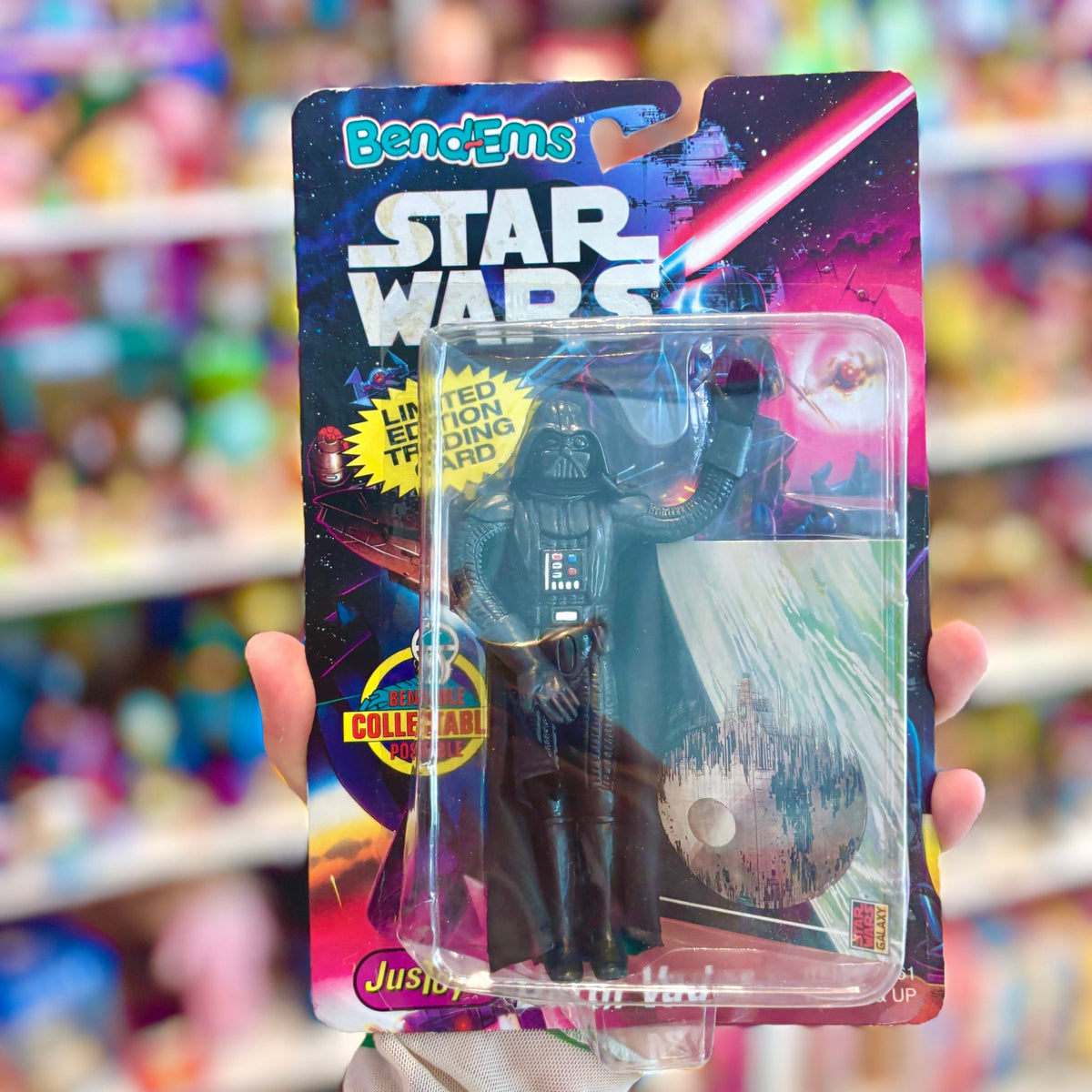 Star Wars: Bend-Ems: Darth Vader Bendable Rubber Action Figure (MOC, Just Toys, 1993) - PopCultGang