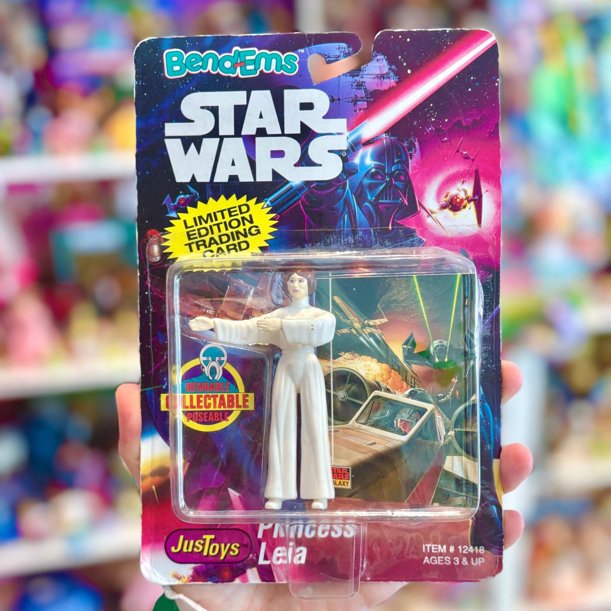 Star Wars: Bend-Ems Princess Leia Bendable Figure Action Figure (MOC, Just Toys, 1993) - PopCultGang