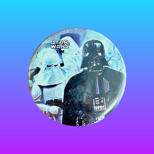 Star Wars: Darth Vader & Snow Troopers Pinback Badge (90s) - PopCultGang