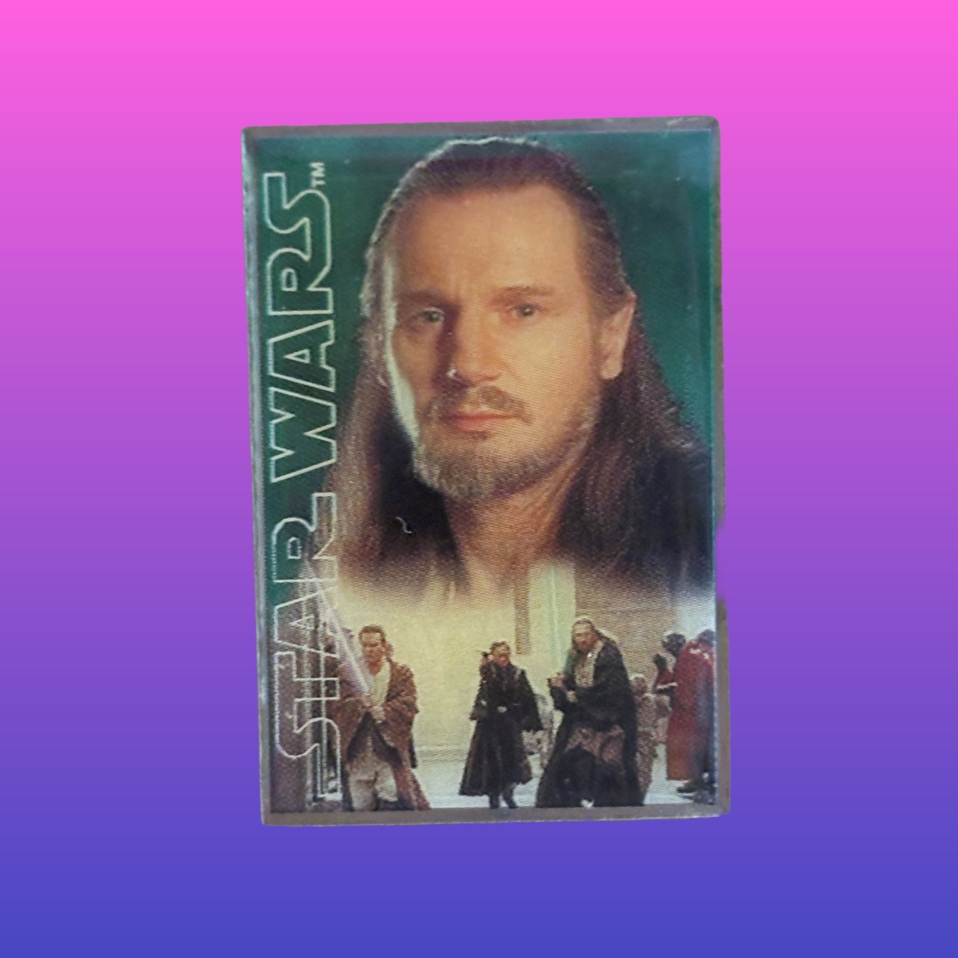 Star Wars Episode 1 Phantom Menace Qui-Gon Promotional Pin Badge (LucasFilm, 1999) - PopCultGang