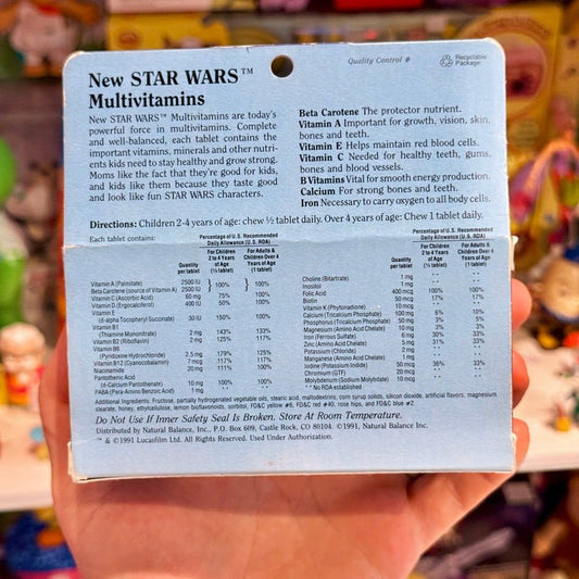 Star Wars: Multivitamins Gummies (new in box, 1991) - PopCultGang