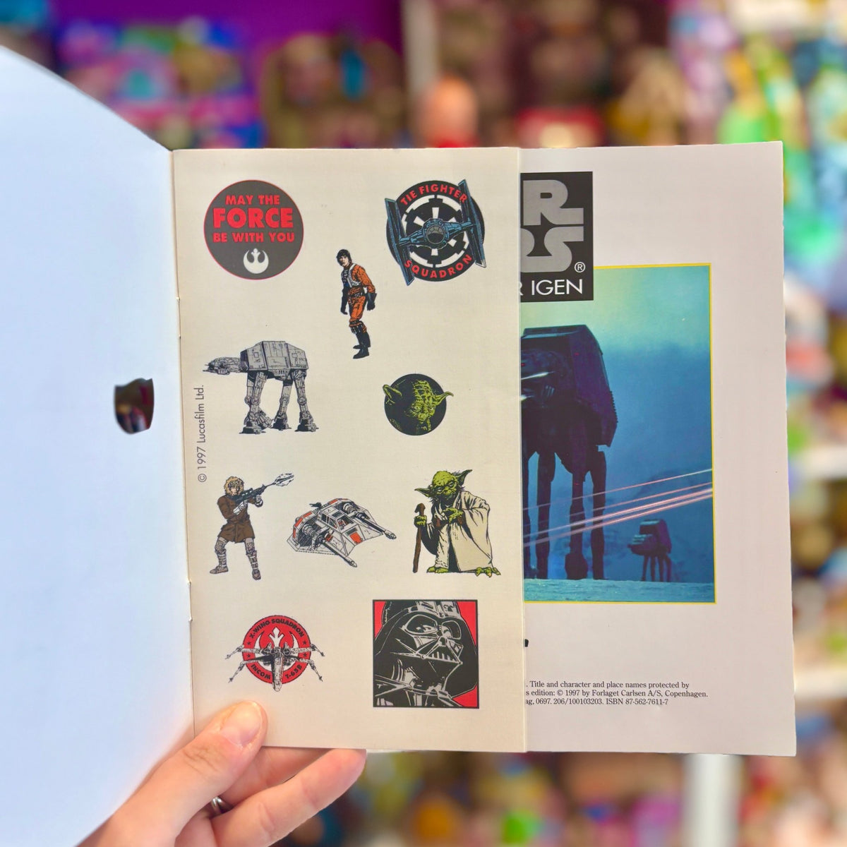 Star Wars: The Empire Strikes Back - Storybook With Tattoos (unused, danish version, 1997) - PopCultGang