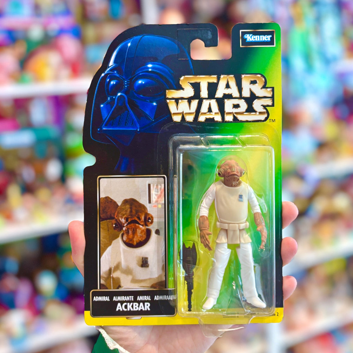 Star Wars: The Power of The Force - Admiral Ackbar Action Figure (MOC, Kenner, 1997) - PopCultGang