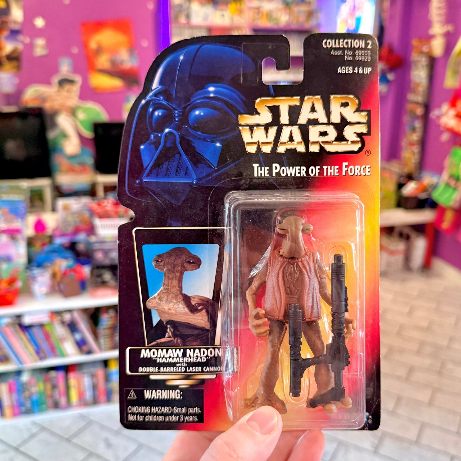 Star Wars: The Power of The Force - Momaw Nadon Hammerhead Action Figure (MOC, 1995) - PopCultGang