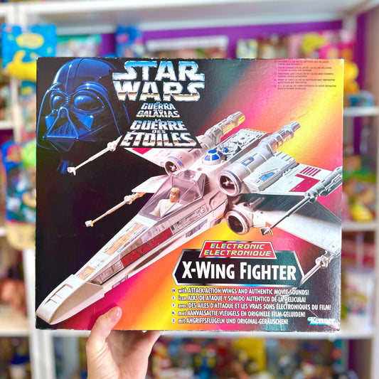 Star Wars: The Power of The Force - X-Wing Fighter Jet (Trilingual, NIB, Kenner, 1996) - PopCultGang