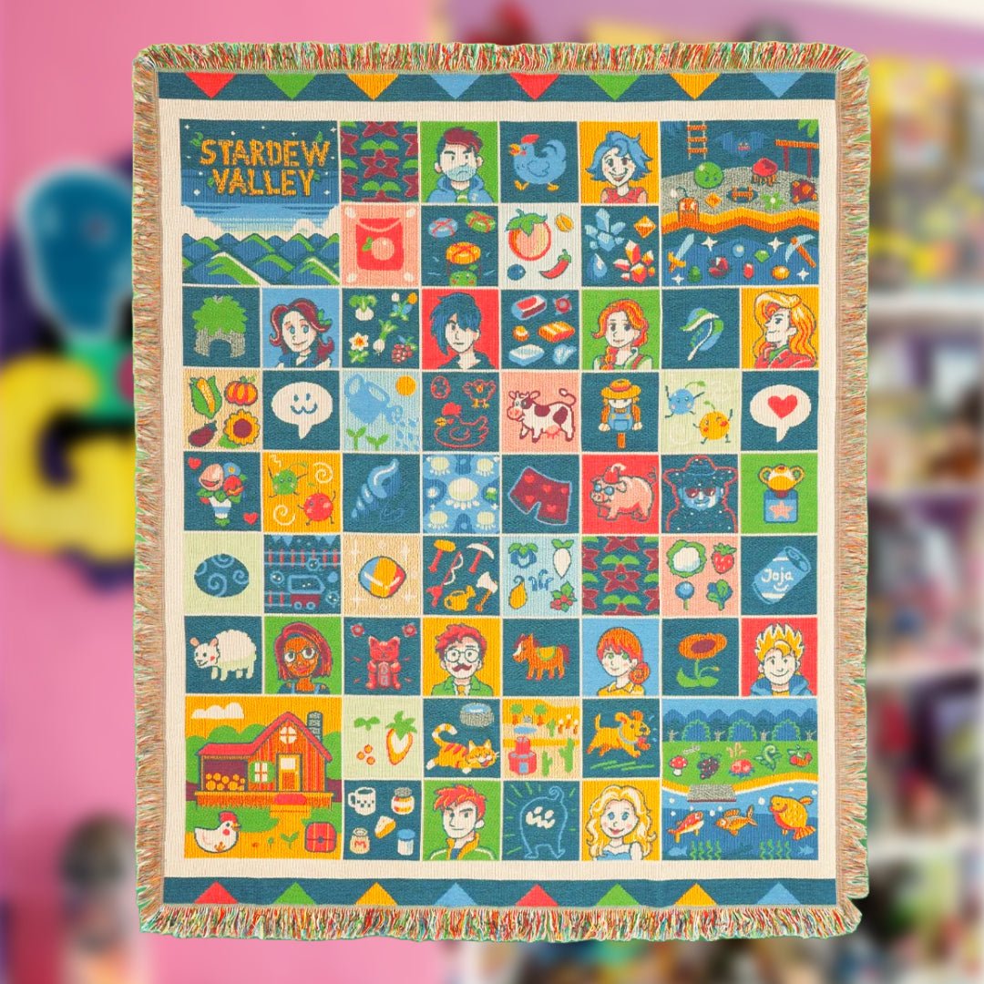 Stardew Valley: Farmhouse Patchwork Throw Blanket (Fangamer) - PopCultGang