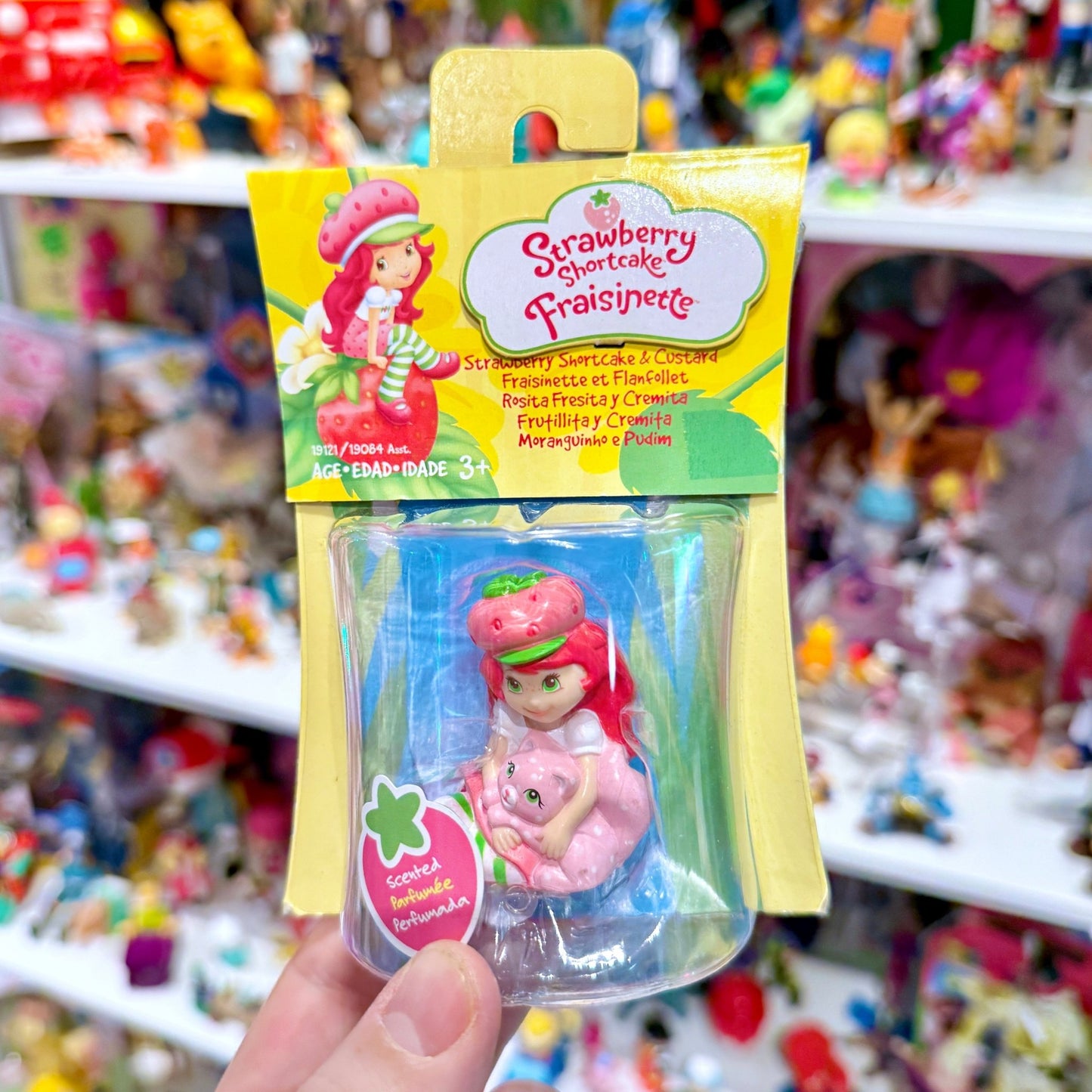 Strawberry Shortcake & Custard Collectible Minifigure (MOC, Hasbro, 2009) - PopCultGang