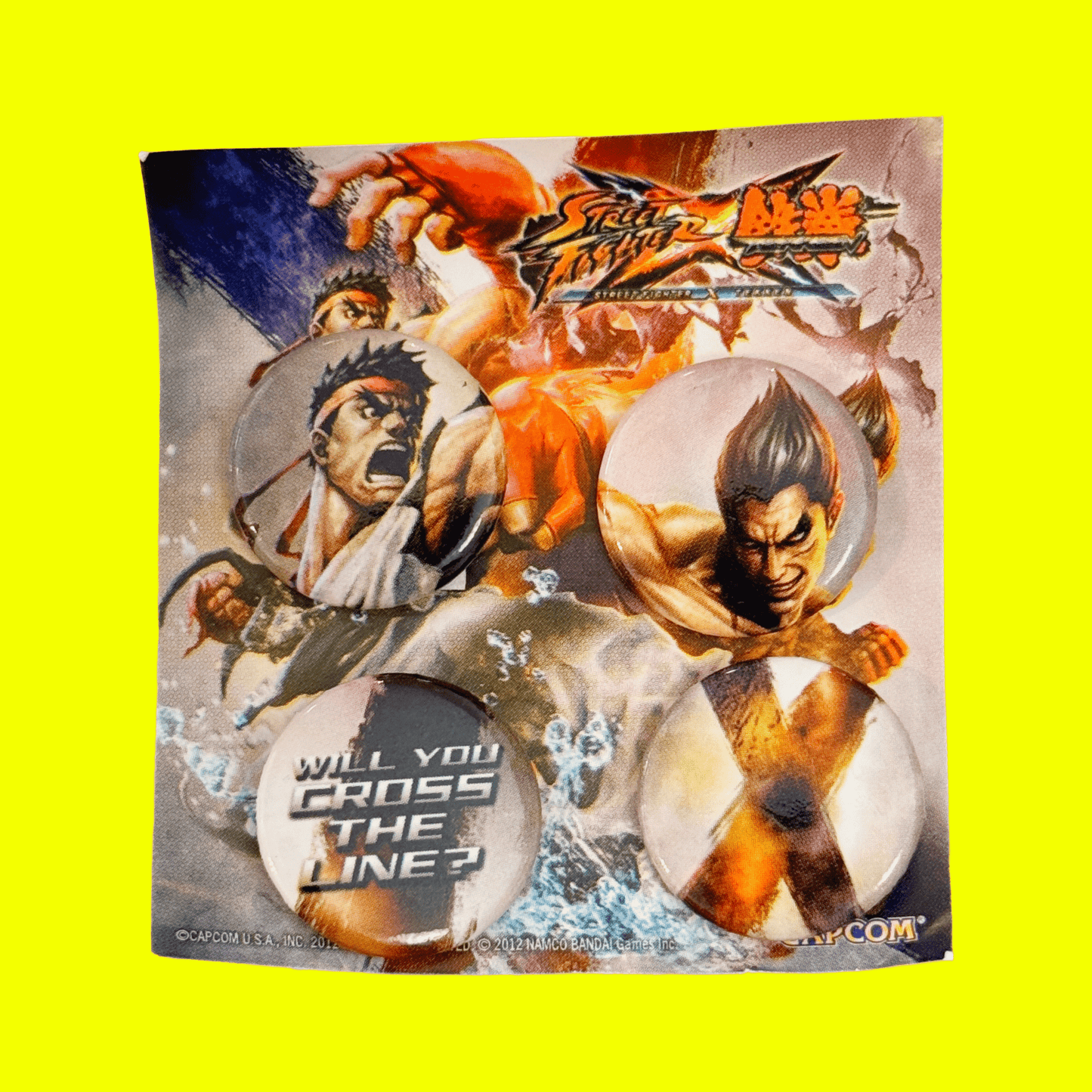 Street Fighter X Tekken Promo Badge Set (2000s) - PopCultGang