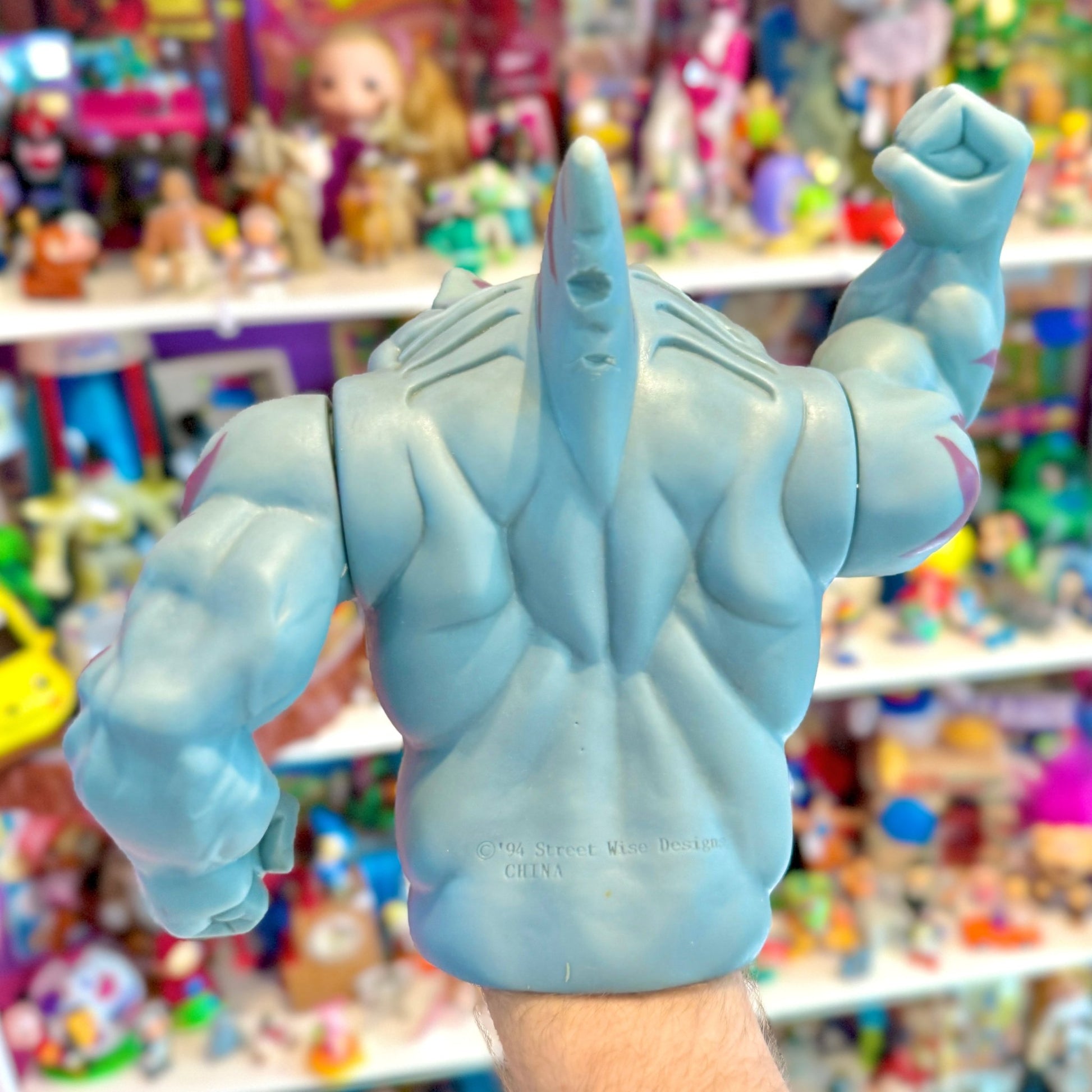 Street Sharks: Blades / Streex Rubber Hand Puppet (Mattel, 90s) - PopCultGang