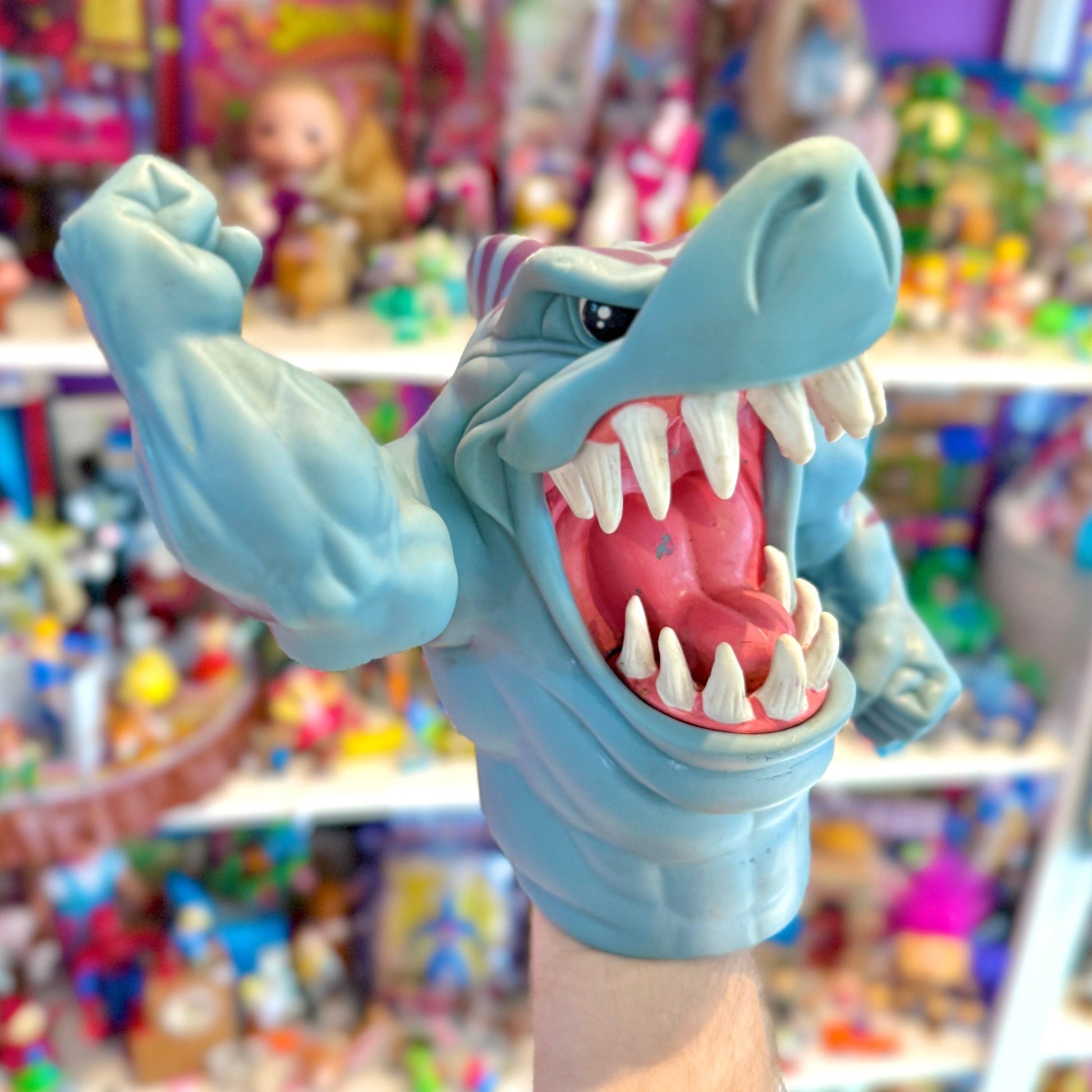 Street Sharks: Blades / Streex Rubber Hand Puppet (Mattel, 90s) - PopCultGang