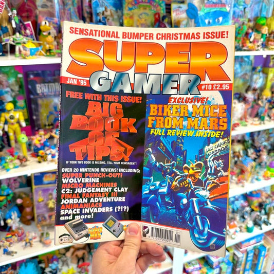 Super Gamer 10 - Biker Mice Super Nintendo Gaming Magazine (January 1995) - PopCultGang