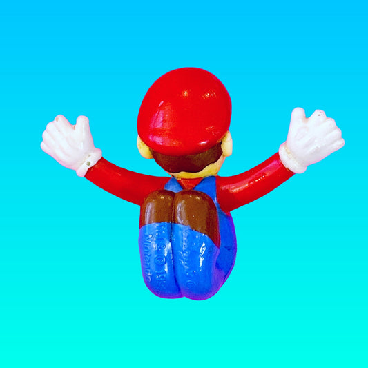 Super Mario Bent Hanging Mini Figure - Rare Cereal Toy (Kelloggs, 1999) - PopCultGang