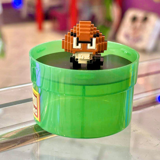 Super Mario Bros: Goomba 8 - Bit Collectible Coffee Figure (Dydo, Japan Exclusive, Nintendo, 2015) - PopCultGang