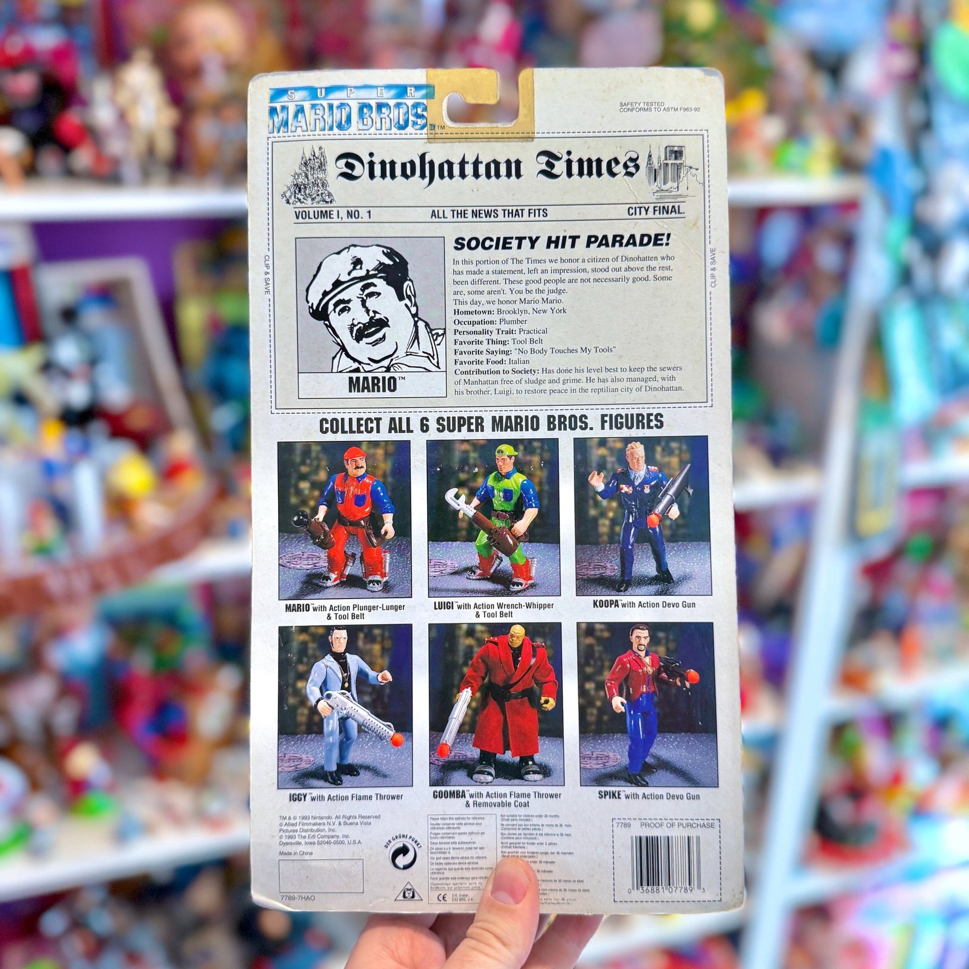 Super Mario Bros.: The Movie - Mario Action Figure (Nintendo, 1993) - PopCultGang