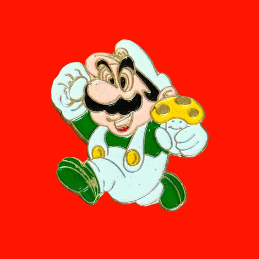 Super Mario Green Clothes Enamel Pin (Nintendo, 80s) - PopCultGang