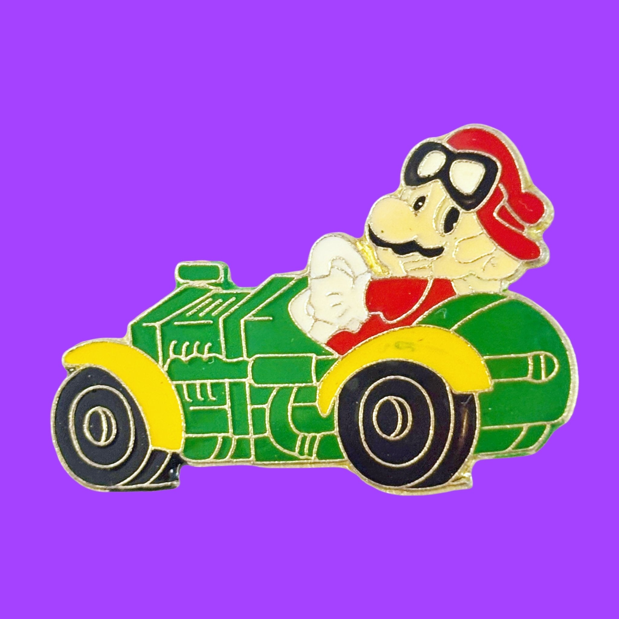 Super Mario In Car Enamel Pin (Nintendo, 80s) – PopCultGang