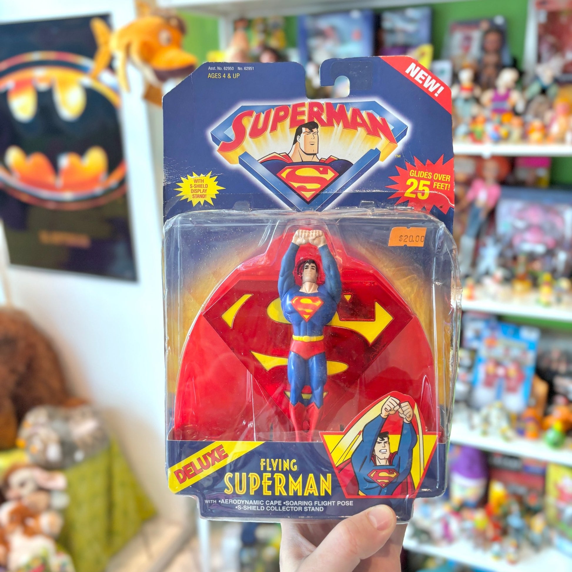 Superman: The Animated Series - Deluxe Flying Superman (Action Figure) - PopCultGang