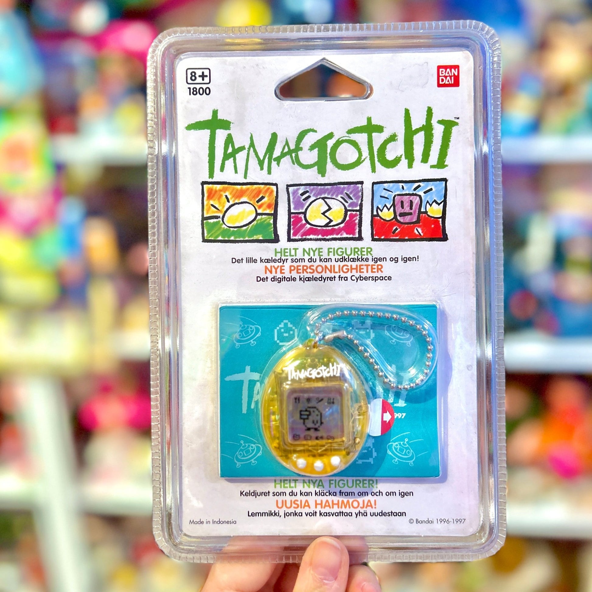 Tamagotchi Gen 1 - Clear Yellow (MOC, 1997, Bandai) - PopCultGang