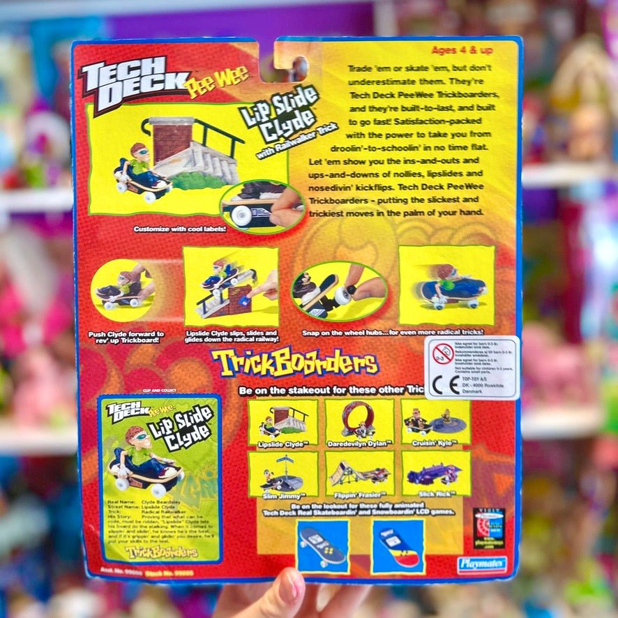 TechDech Pee Wee: TrickBoarders "Lip Slide Clyde" Figure (Playmates, 1999) - PopCultGang