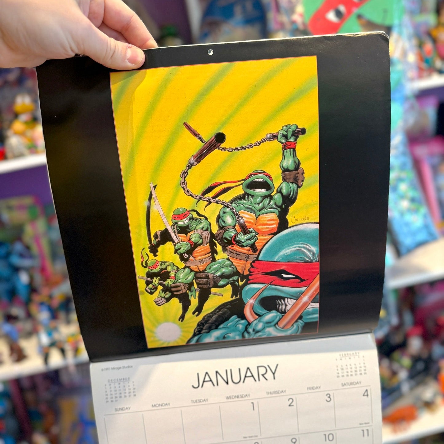Teenage Mutant Ninja Turtles: 1992 Wall Calendar (Mirage) - PopCultGang