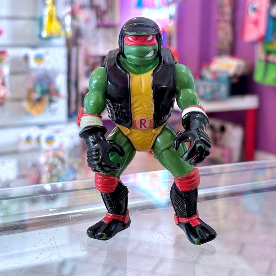 Teenage Mutant Ninja Turtles: Bad Boy Biker Raphael Action Figure (1997) - PopCultGang