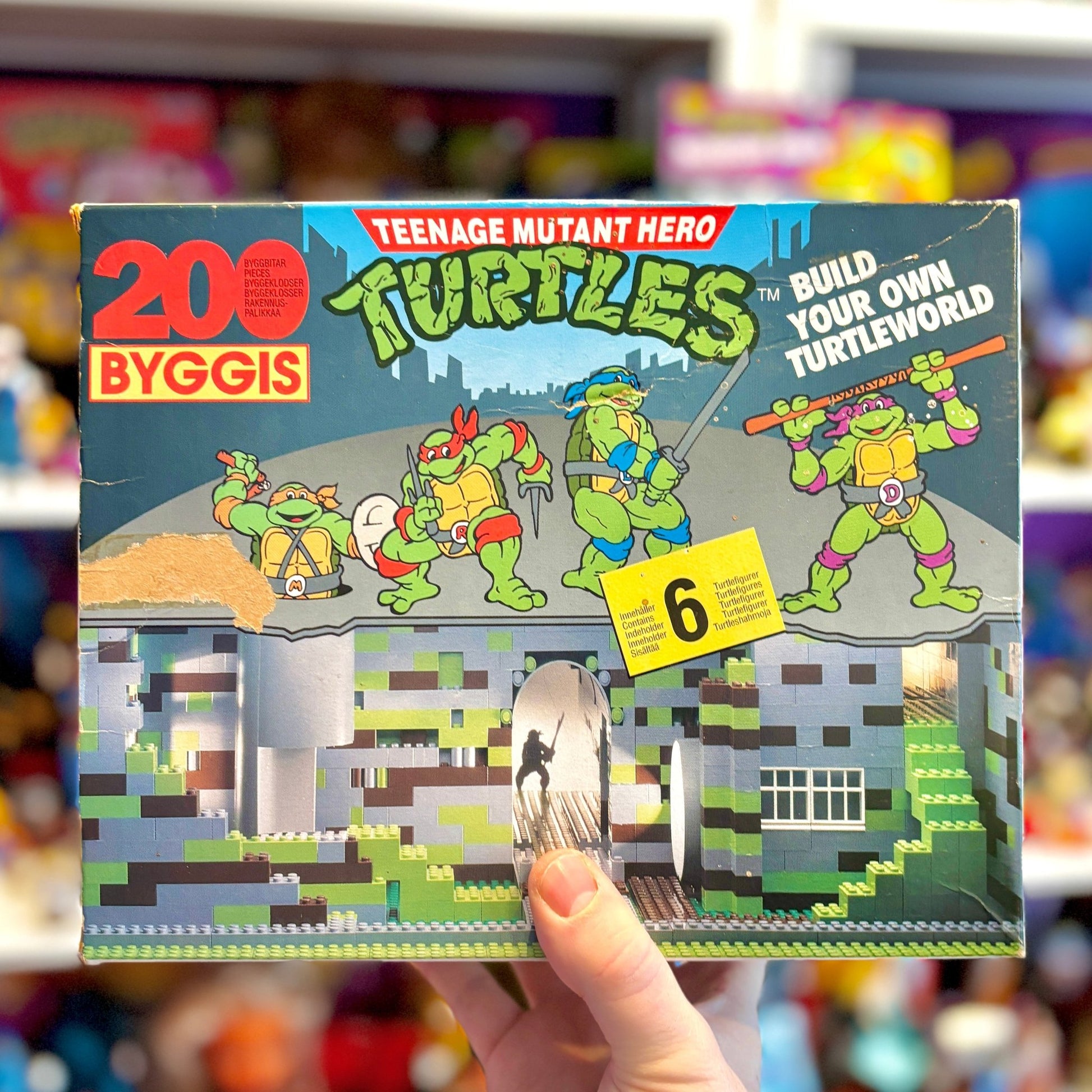 Teenage Mutant Ninja Turtles: Byggis Playset in Box (Lego clone, 1991) - PopCultGang