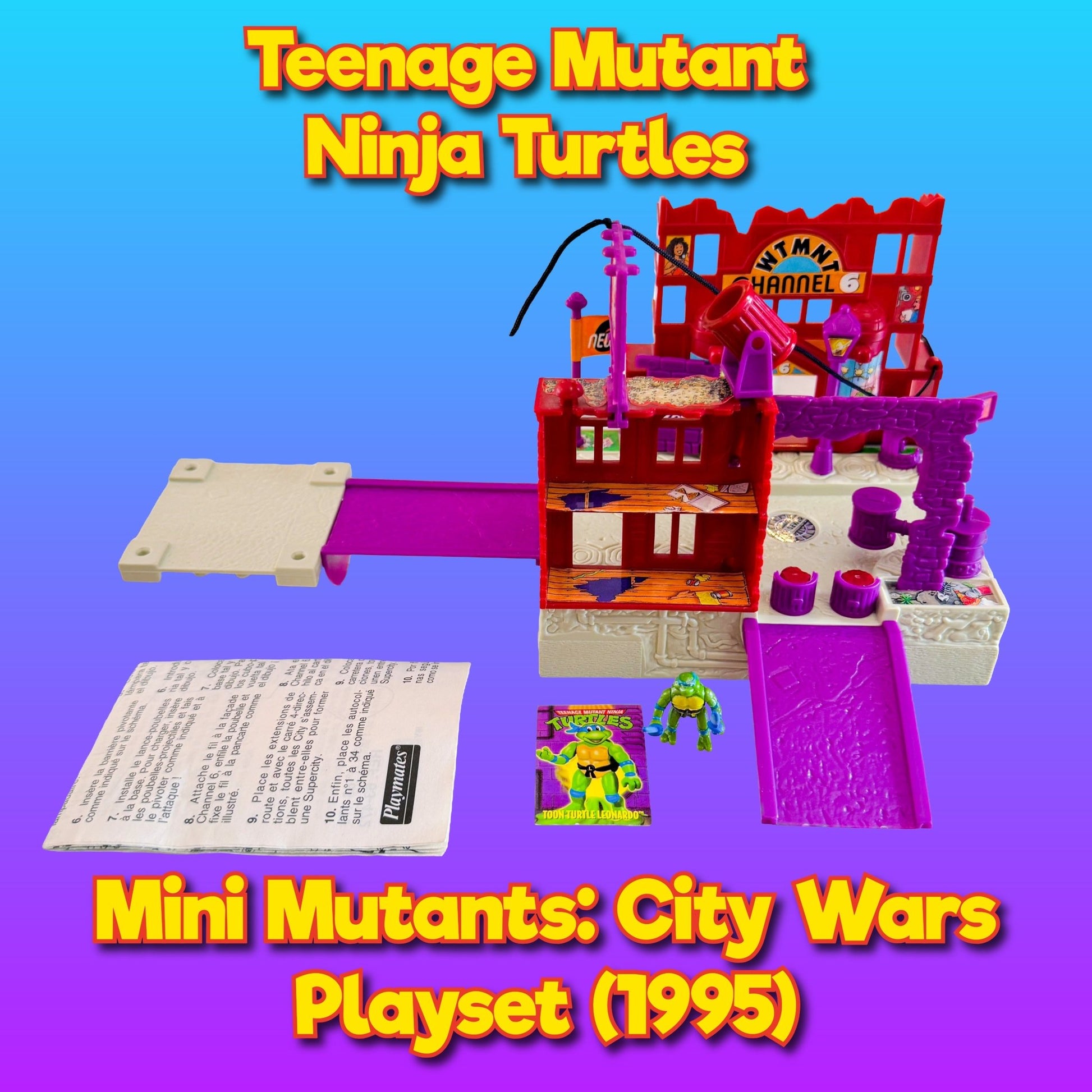 Teenage Mutant Ninja Turtles: Mini Mutants Bodacious Battlesets - City Wars (1994) - PopCultGang
