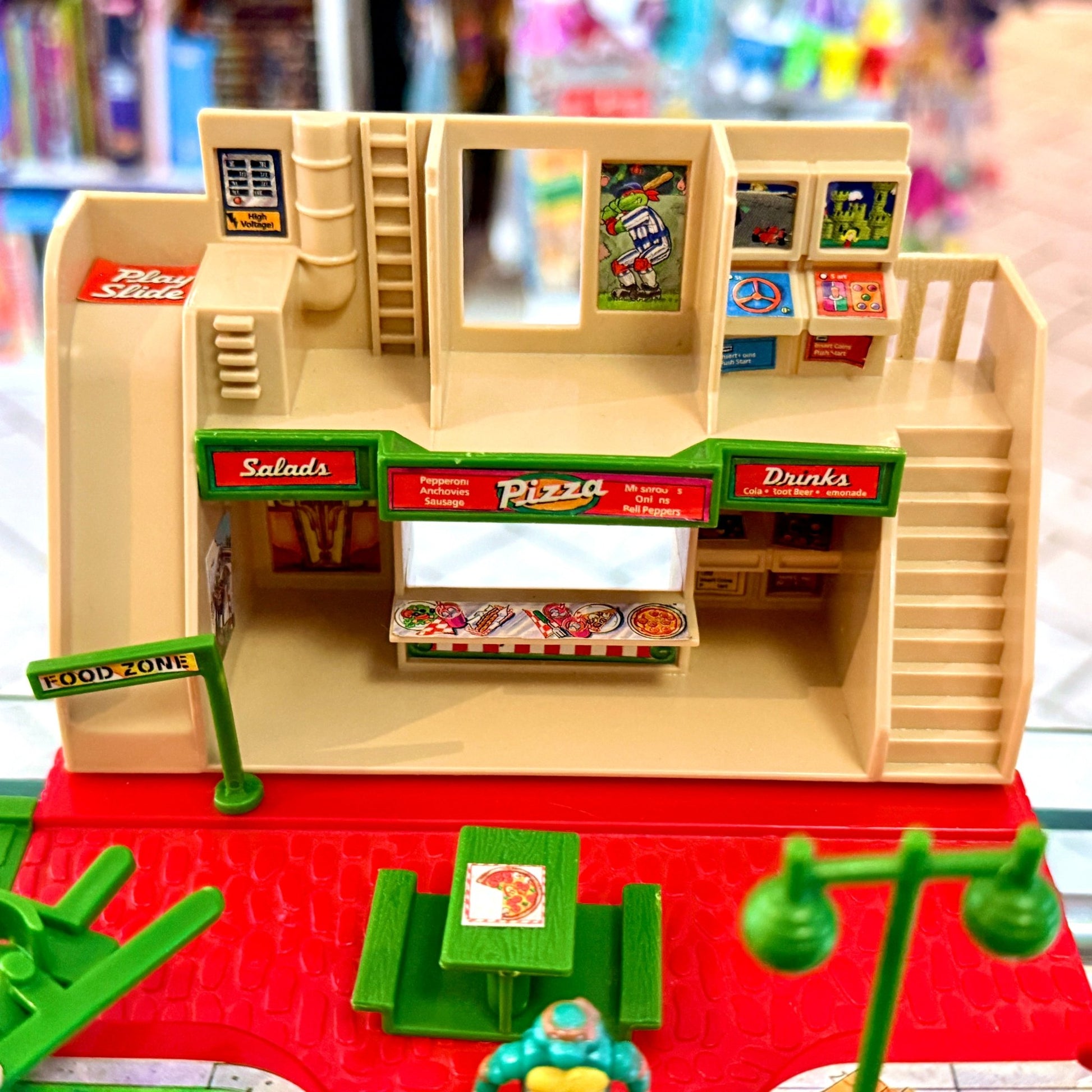 Teenage Mutant Ninja Turtles: Mini Mutants Bodacious Battlesets - Pizza Wars Playset (Playmates, 1994) - PopCultGang